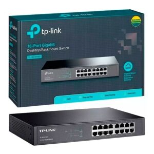 SWITCH 16 PORTAS TP-LINK TL-SG1016D GIGABIT 16 PORTAS 10/100/1000