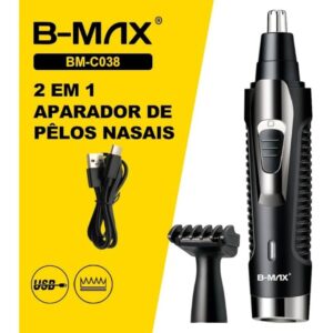 APARADOR DE PELOS NASAL RECARREG&Aacute;VEL BM-C038 B-MAX