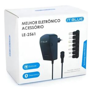 FONTE DE ALIMENTACAO REGULADA LE-2561 UNIVERSAL 3AP BIVOLT LELONG