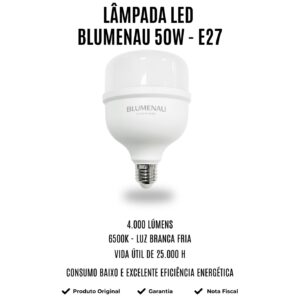 LAMPADA LED 50W 6500K E27 100-240V BLUMENAU 03507016