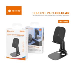 SUPORTE DE MESA PARA CELULAR UNIVERSAL AJUSTAVEL PEINING PEI-PH15
