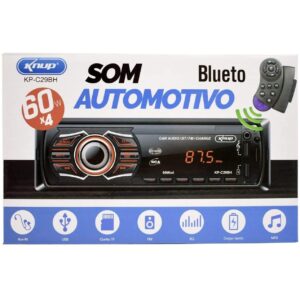 TOCA RADIO MP3 PLAYER BLUETOOTH COM CONTROLE KP-C29BH KNUP