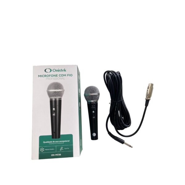 MICROFONE COM FIO PROFISSIONAL ON-MC58 ONISTEK