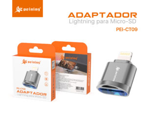 ADAPTADOR LIGHTNING PARA MICRO SD/TF PEI-CT09 PEINING