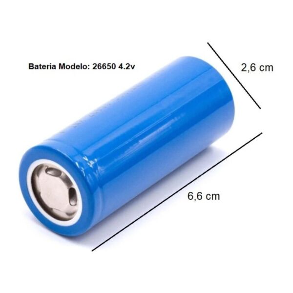 BATERIA RECARREGÁVEL PARA LANTERNA 4.2V 9800MAH LÍTIO EC26650 ECOODA BATERIA RECARREGÁVEL PARA LANTERNA 4.2V 9800MAH LÍTIO EC26650 ECOODA