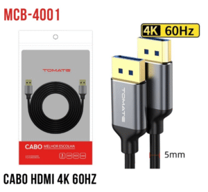 CABO DISPLAYPORT PARA DISPLAYPORT 4K 1.5MT DP 1.2 MCB-4001 TOMATE
