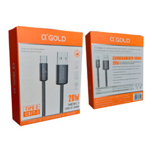 CABO USB C 20W 2.0M CB157-3 AGOLD