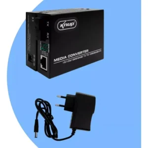 CONVERSOR DE FIBRA OPTICA PARA RJ45 1000MBPS AD147 KNUP