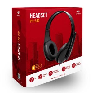 FONE HEADSET USB C3TECH PRETO PH-340BK