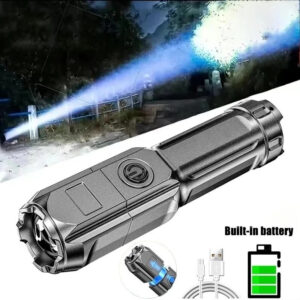 LANTERNA LED TÁTICA RECARREGÁVEL RESISTENTE A ÁGUA BOM-4344 BOMVINK