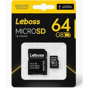 CART&Atilde;O DE MEMORIA 64GB MICRO SD LB-CM64/B LEBOSS