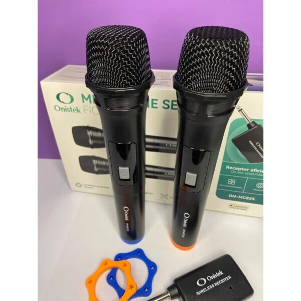 MICROFONE SEM FIO DUPLO 2.4G ON-MC825 ONISTEK